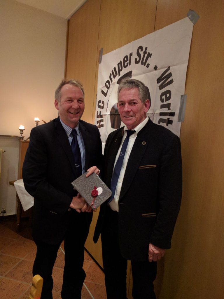 v.l. 1. Vorsitzender Andreas Brinker, Werner Baumann